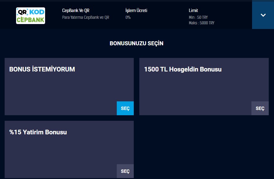 Funbahis Cepbank Bonusları